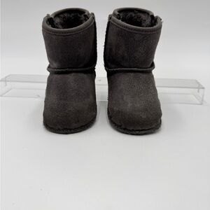 UGG Cozy Suede Gray Baby Booties Size 02/03